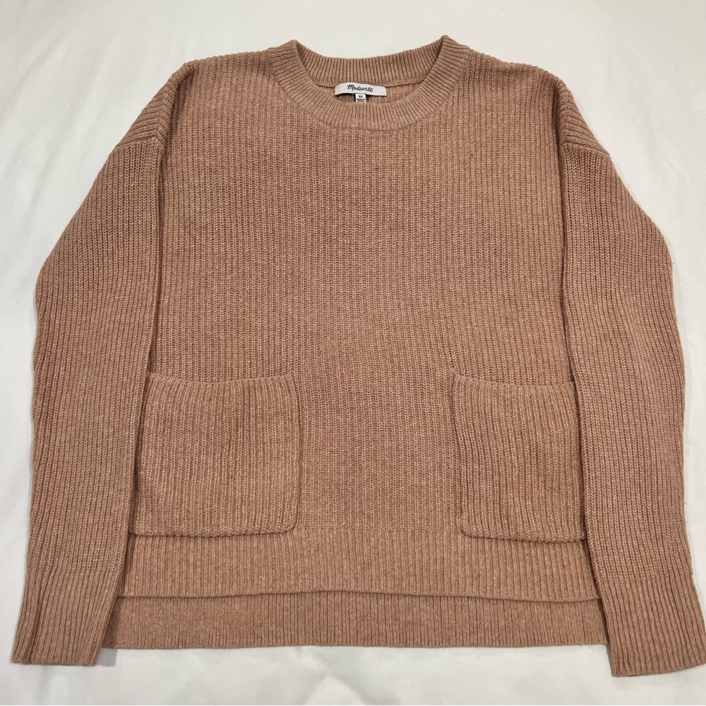 Madewell Rosy Taupe Pocket Sweater